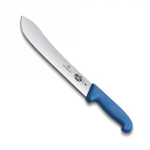 Couteau de boucher Lame 25 cm Manche en Fibrox Bleu VICTORINOX