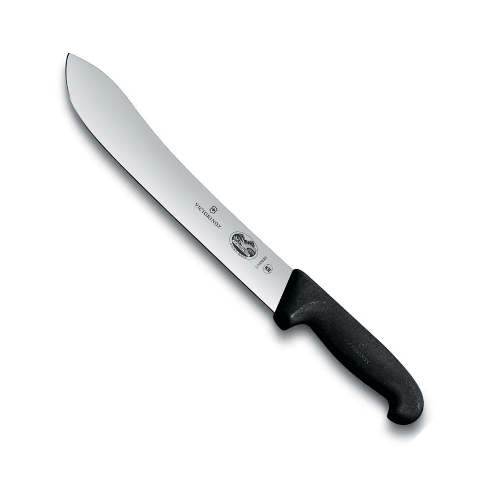Couteau de boucher Lame 25 cm Manche en Fibrox Noir VICTORINOX