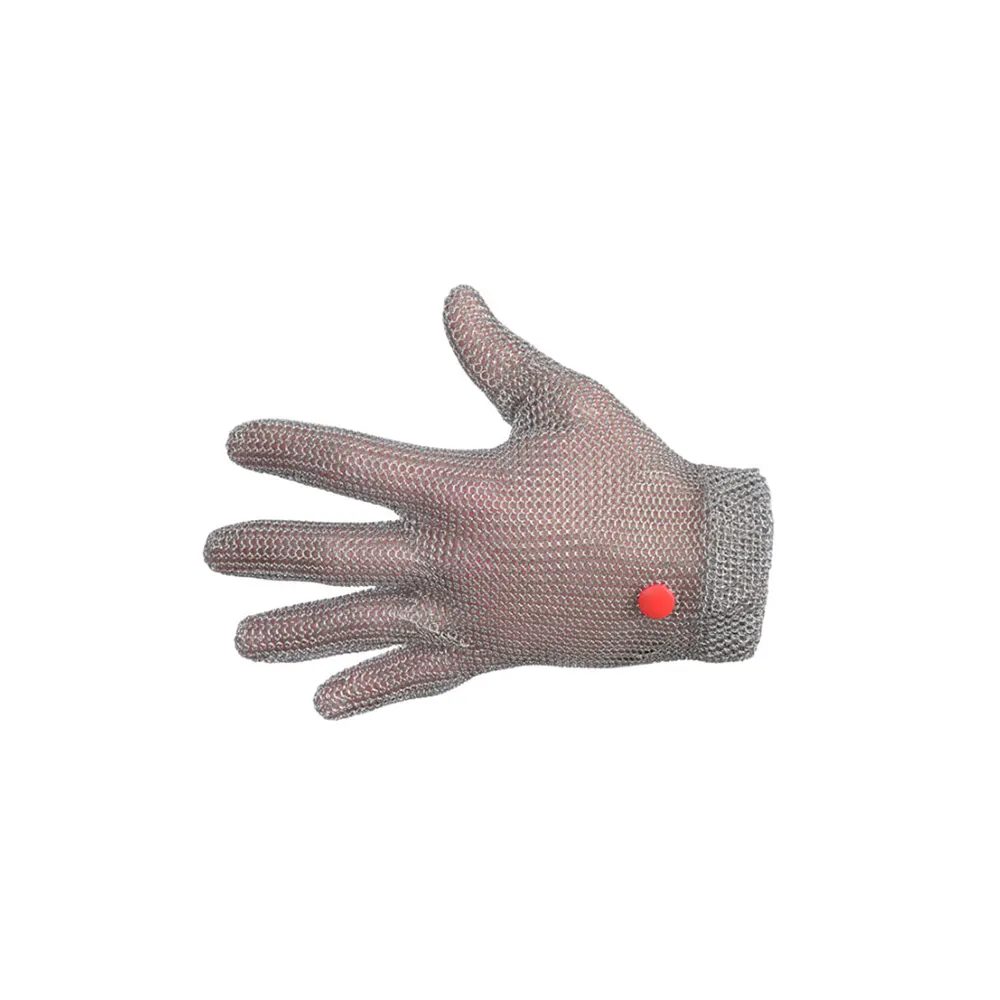 Gant de protection anti-coupure en cotte de mailles inox pour main gauche